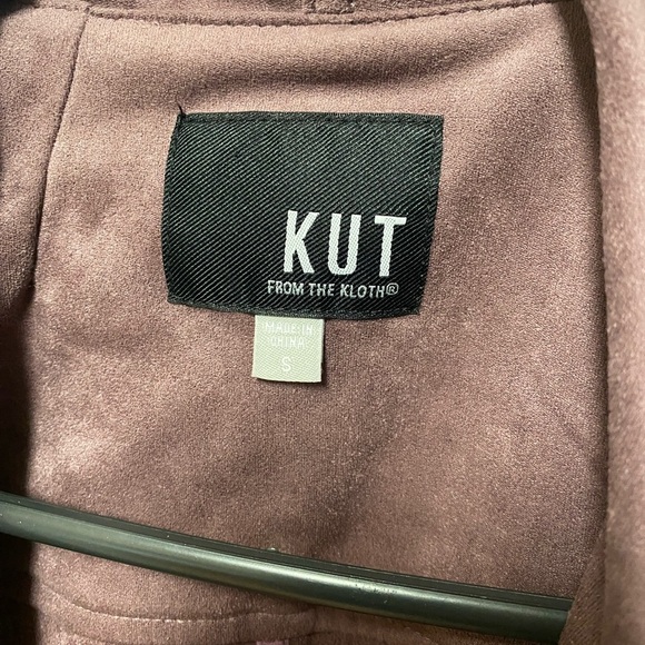 Women's Suede Faux Drape Jacket - kut from the Kloth small - Picture 4 of 8